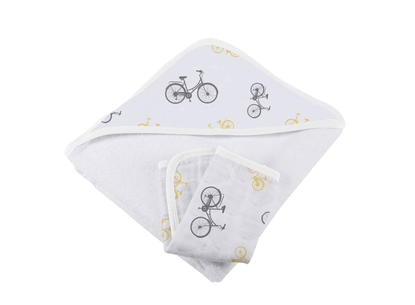 Vintage Bicycle - Hooded Towel and Washcloth Set