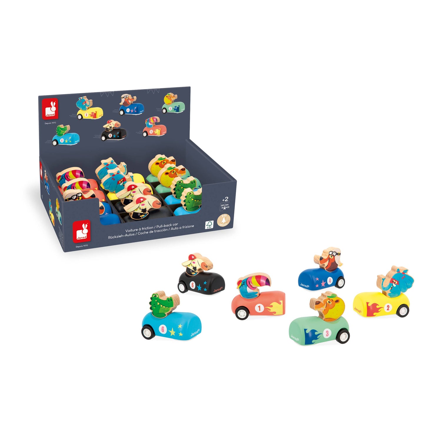 Applepop Pull-Back Cars