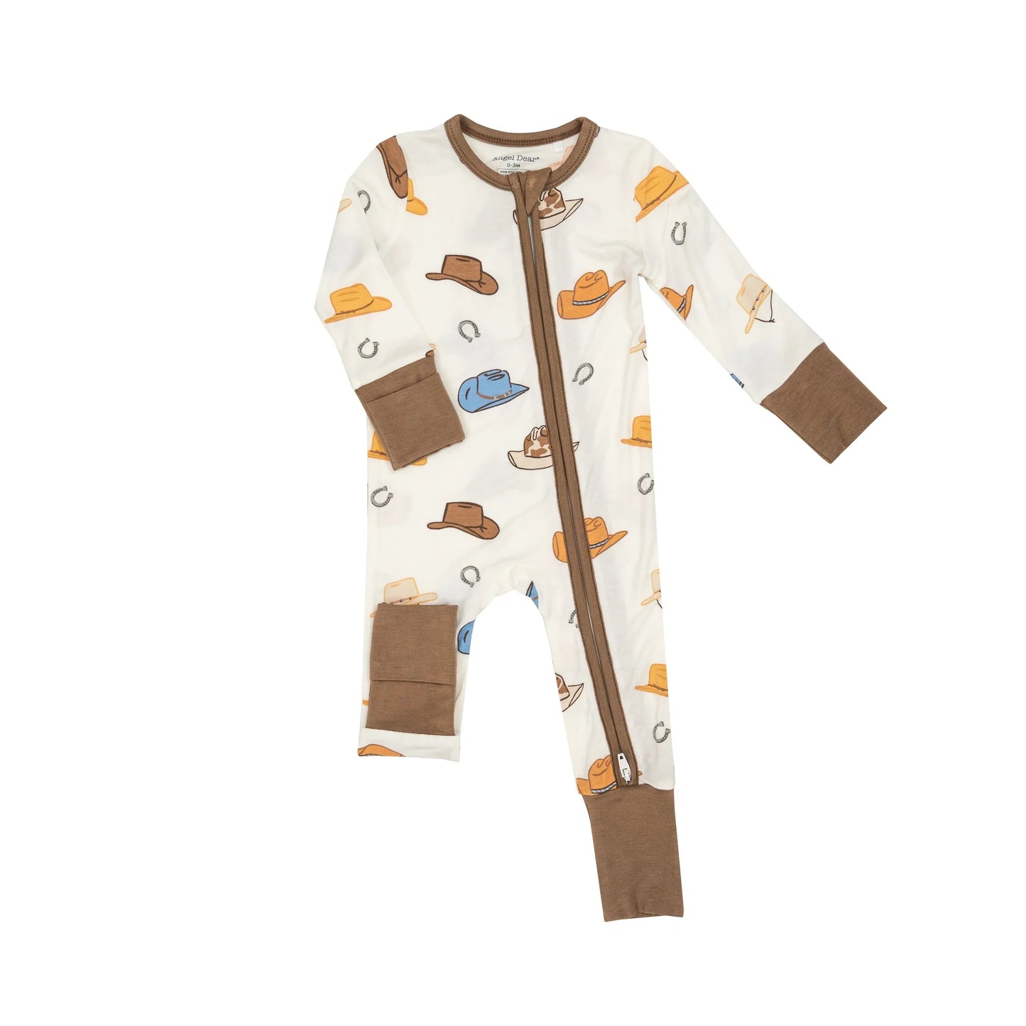 Cowboy Hats 2 Way Zipper Romper