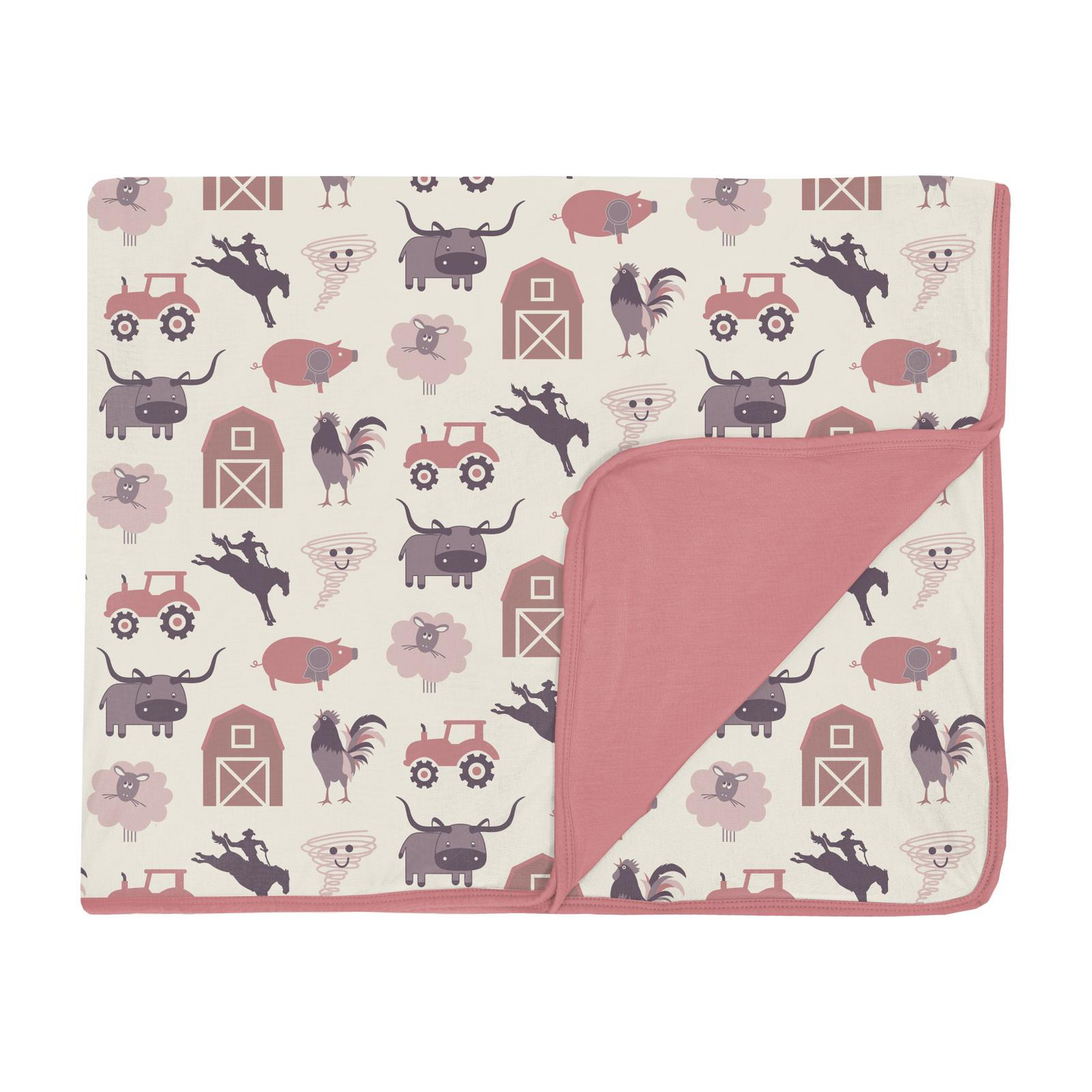 Desert Rose Rowdy Howdy Print Toddler Blanket