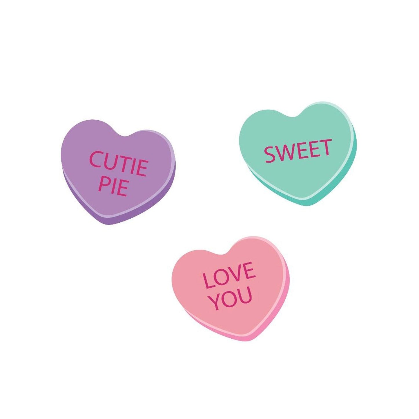 Candy Hearts Ruffle Footsie