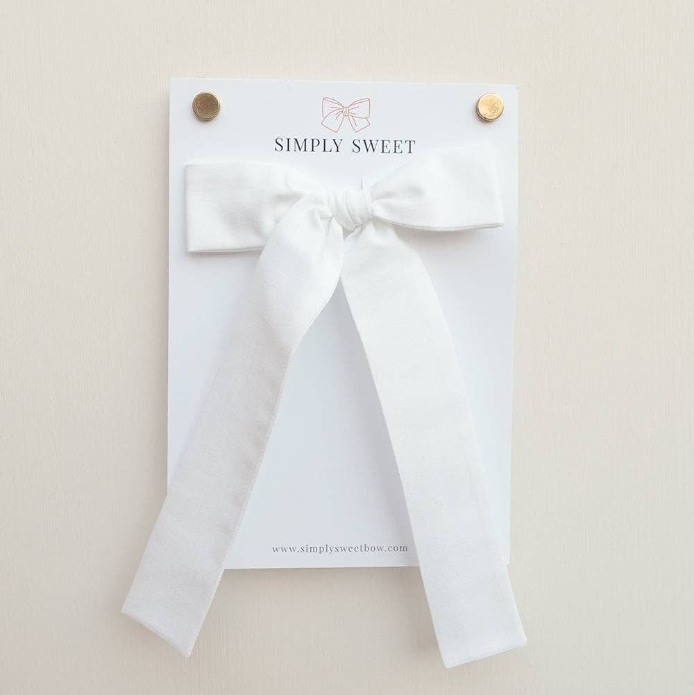 White - Big Girl Bow