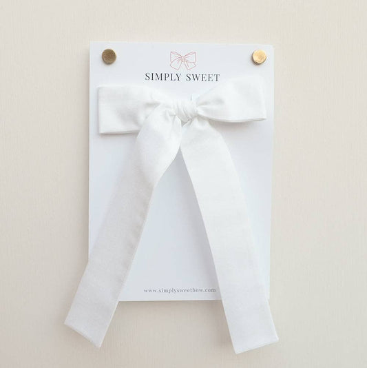 White - Big Girl Bow