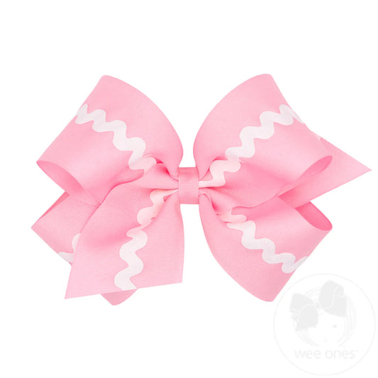 Grosgrain Bow w/ Ric-Rac Trim (King)