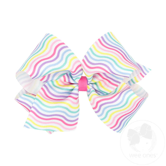 Birthday Stripe | Grosgrain Bow (king)