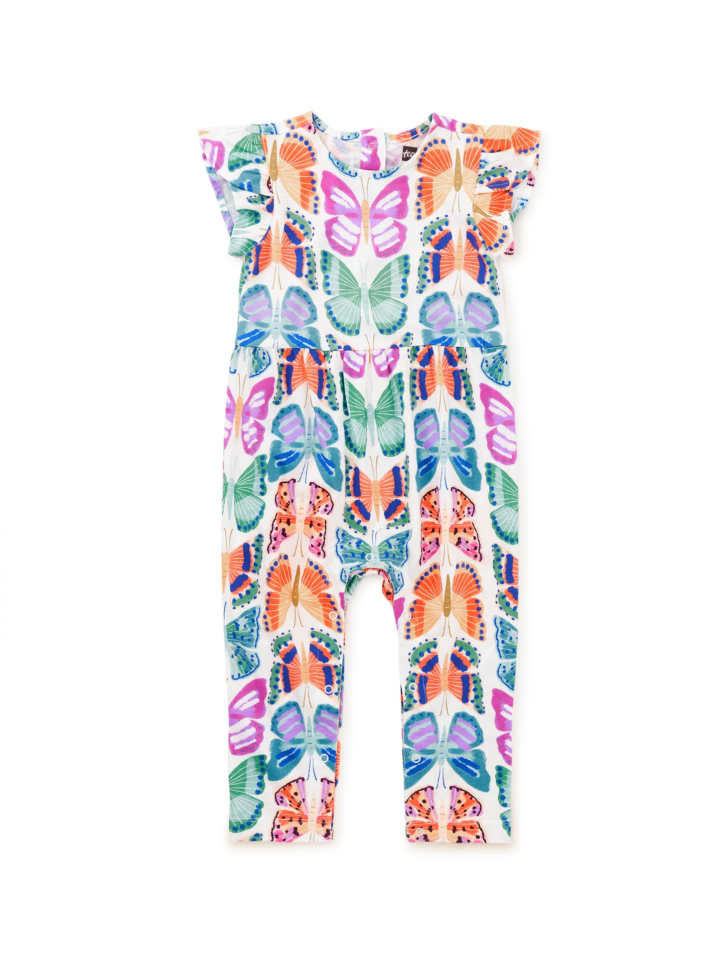 Mariposas Pintadas Tulip Sleeve Baby Romper