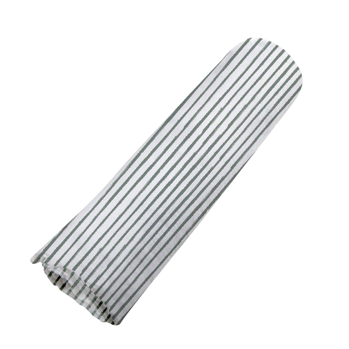 Sage Green Stripe - Bamboo Swaddle