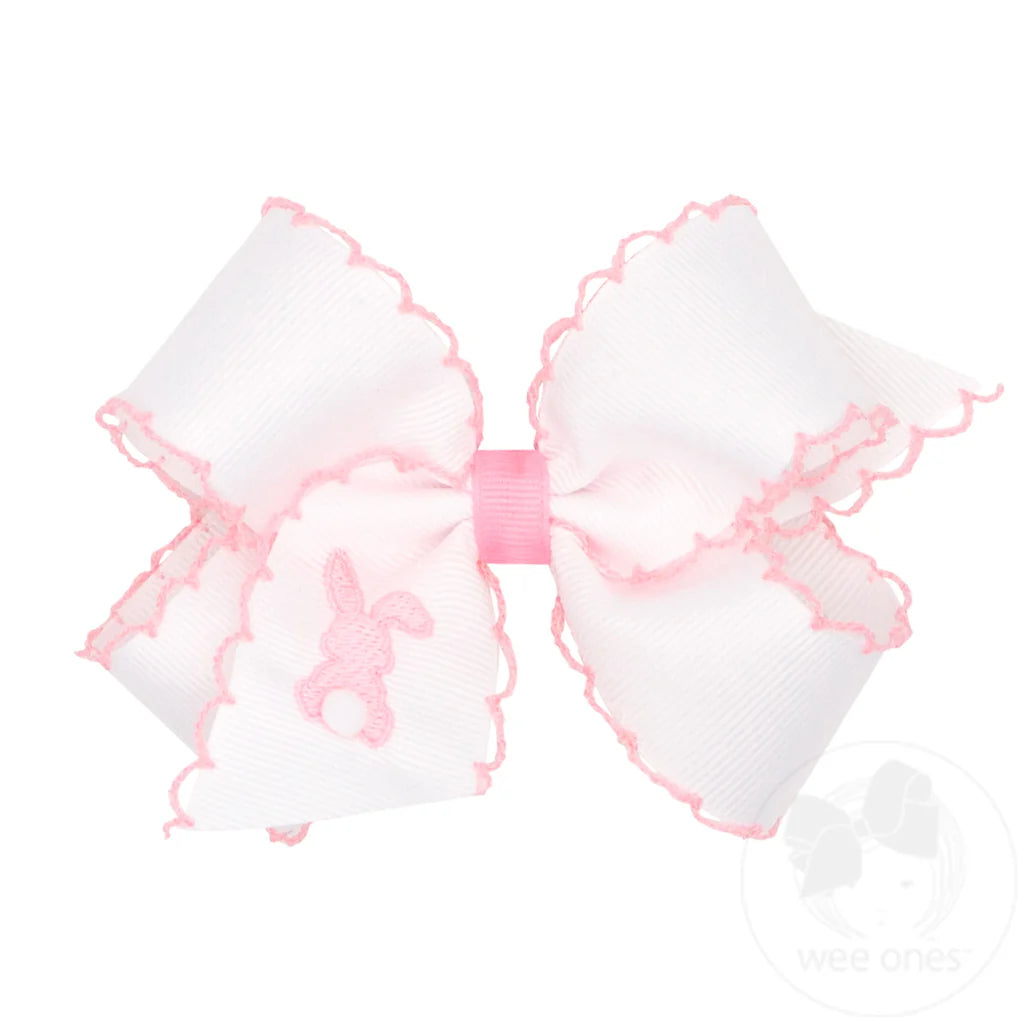 Moonstitch Grosgrain Bow w/ Bunny Tail