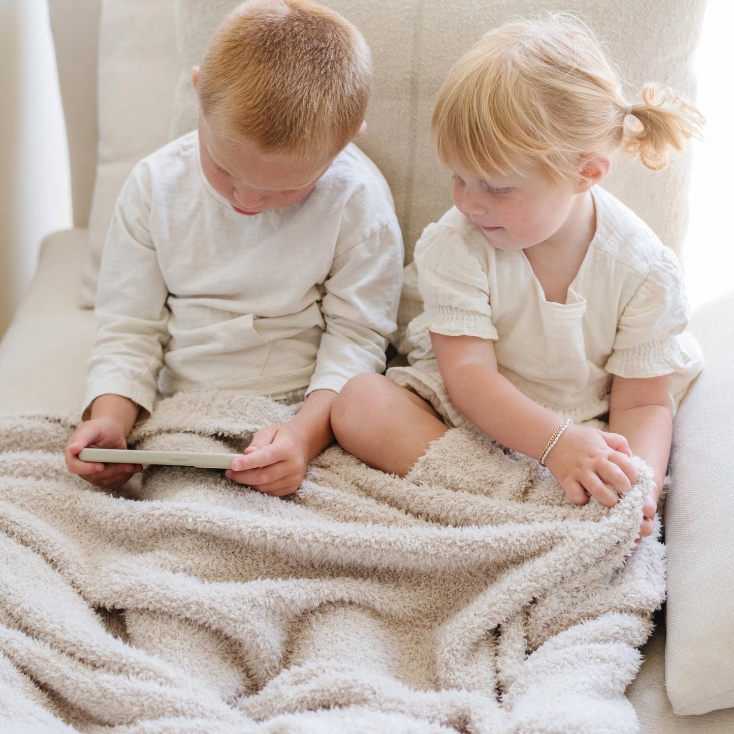 Buttermilk Bamboni Toddler Blanket