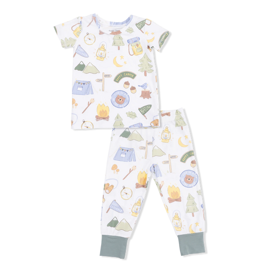 Camping Blue | Short Sleeve Loungewear Set