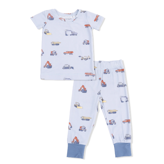 Construction Vehicles | Short Sleeve Loungewear Set
