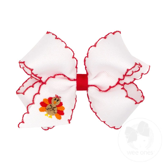 Medium Harvest Turkey Hair Bow