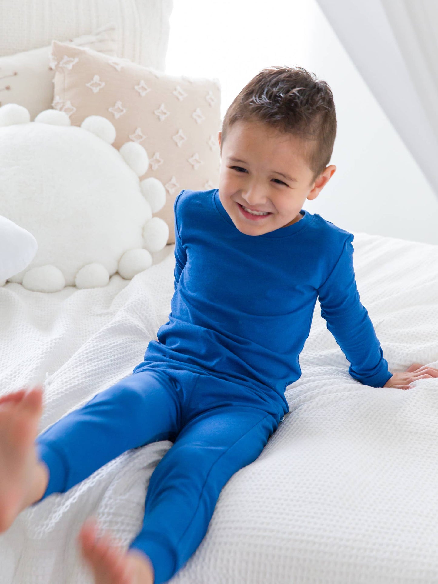 Boys Starry Night Blue Modal Long Sleeve Pajama