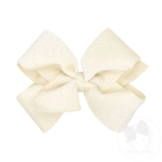 King Sparkle Velvet Grosgrain Underlay Bow