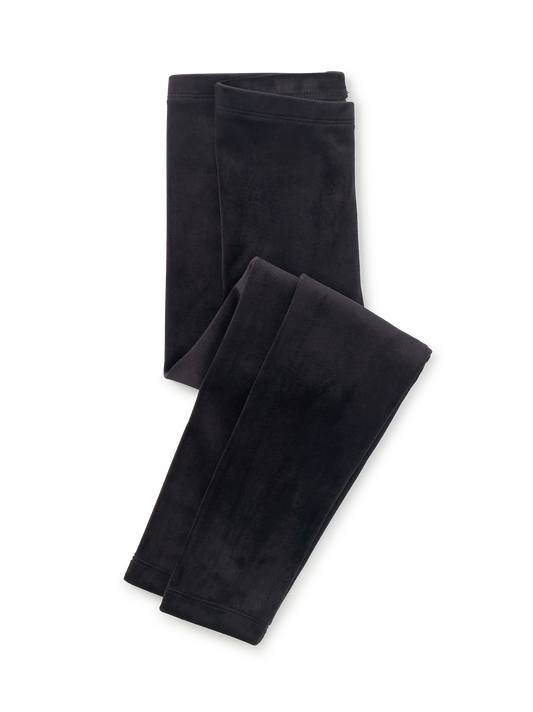 Jet Black | Velour Leggings