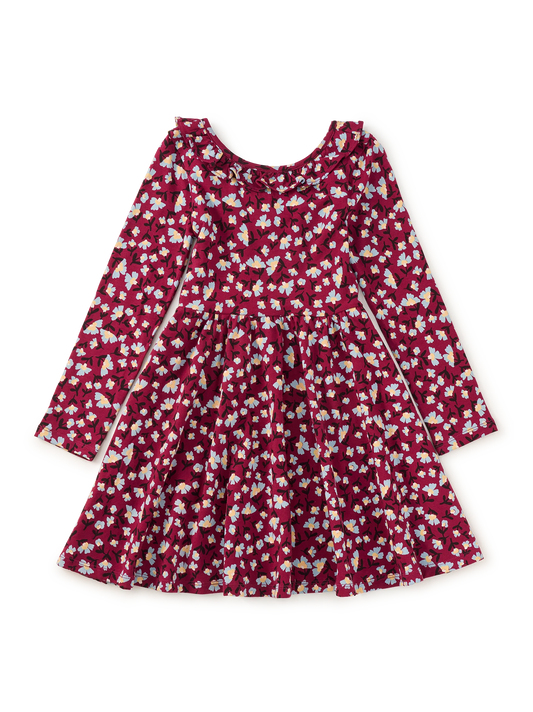 Berryfield Floral | Ruffle Collar Ballet Dress