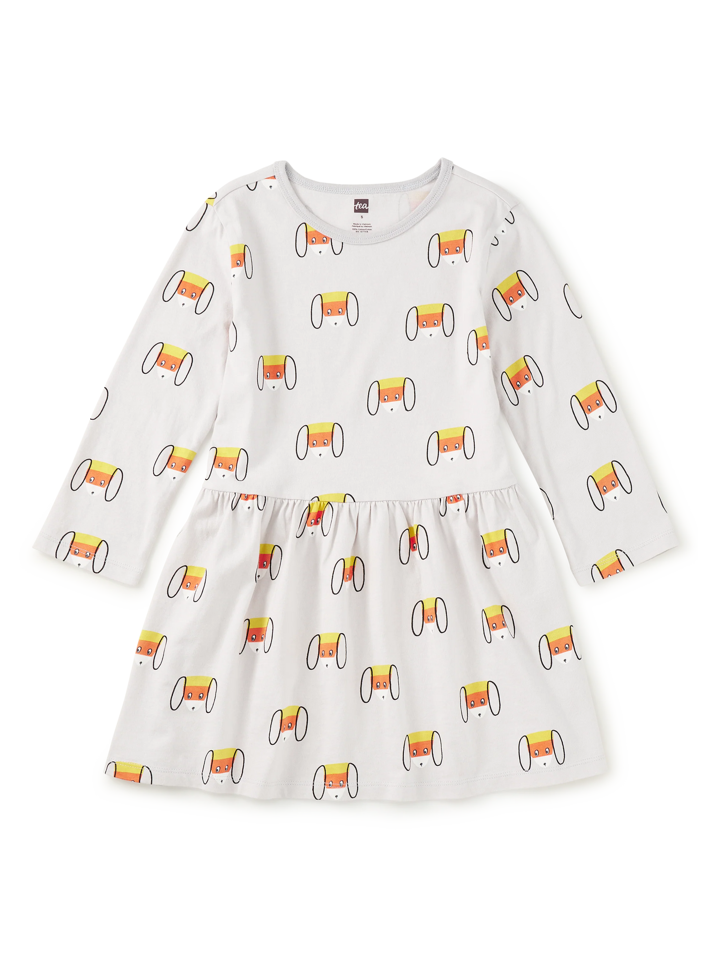 Candy Corn Dog | Long Sleeve Skirted Dress