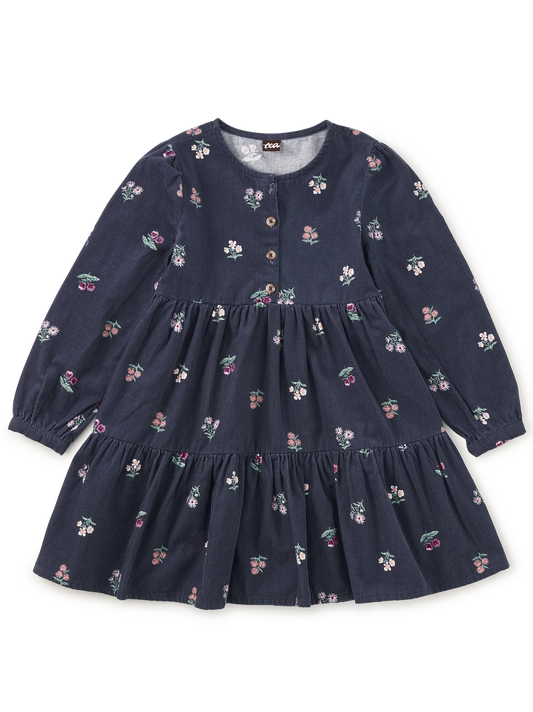 Corduroy Henley Shirtdress | Midnight Posy
