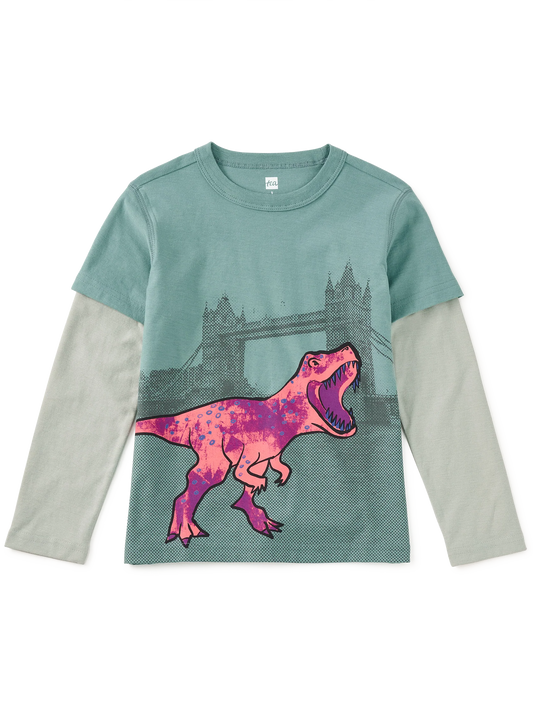 Marsh | Tower Bridge T. Rex | Layered Tee