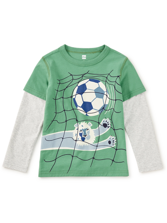 Goalkeeper Lion | Layered Tee