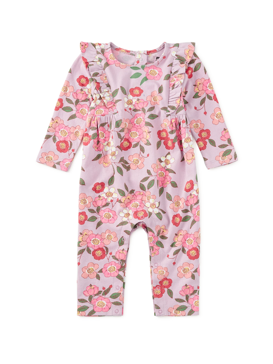 Rosa Canina |Baby Romper | Ruffle Shoulder
