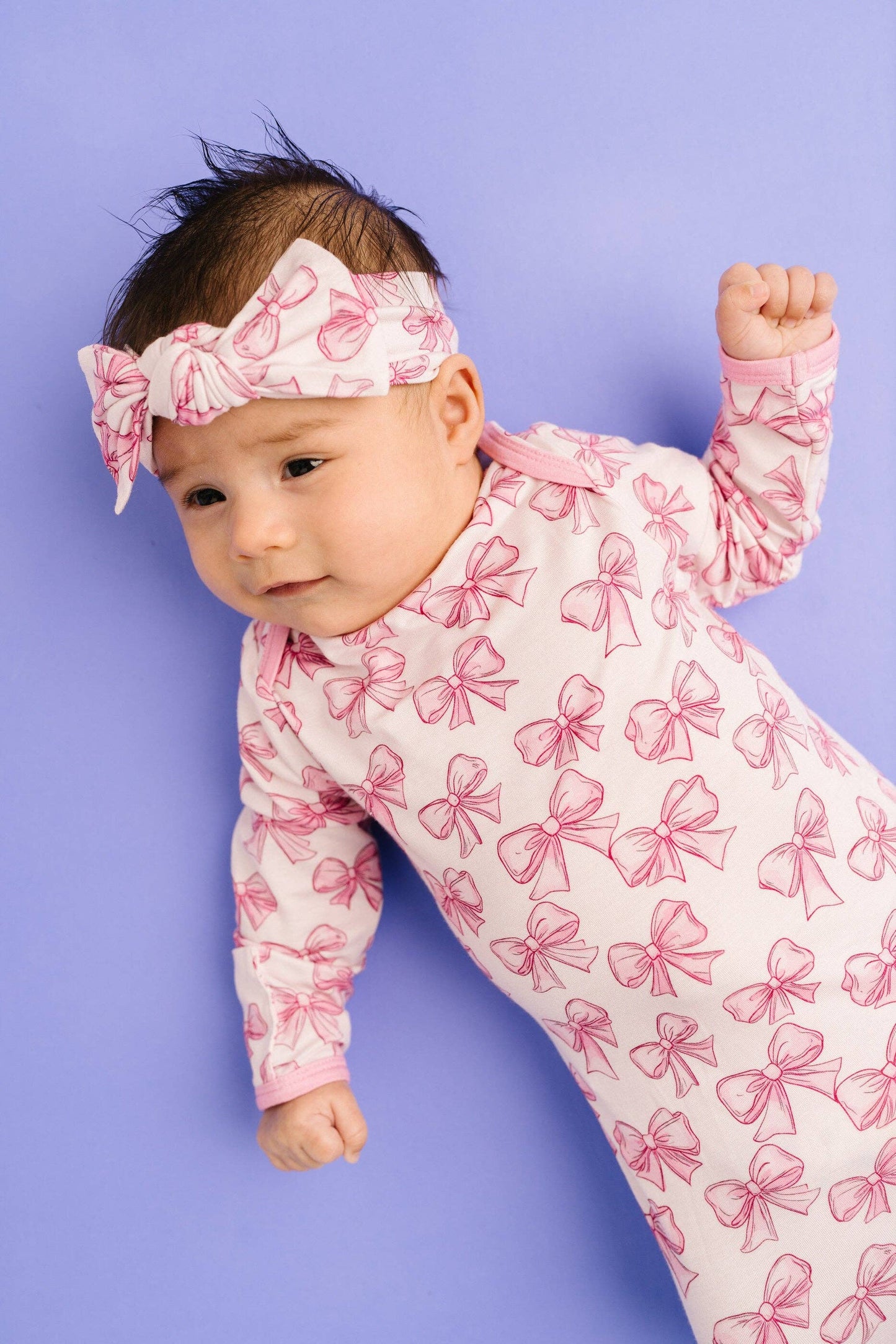 Pretty in Pink Bamboo Sleep Gown Set