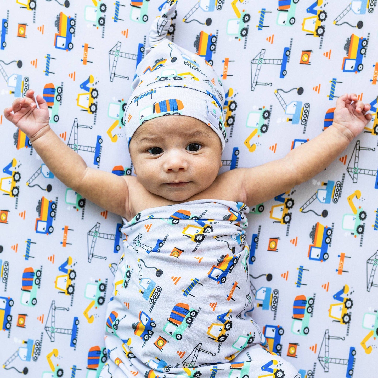 Little Diggers Swaddle Blanket