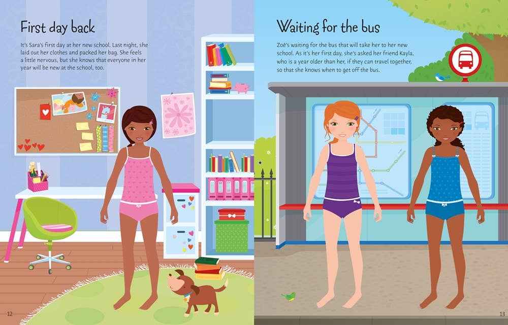 Sticker Dolly Dressing Back To School : Usborne