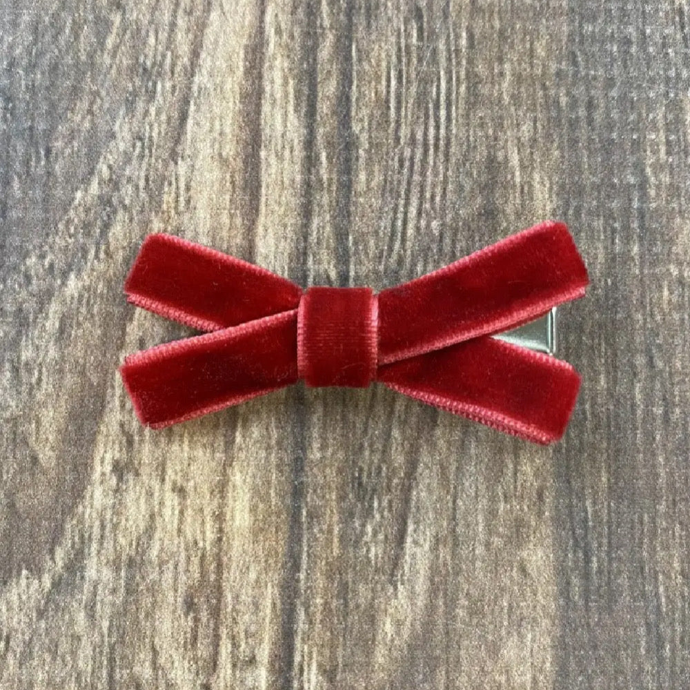 Velvet Bow Clippies