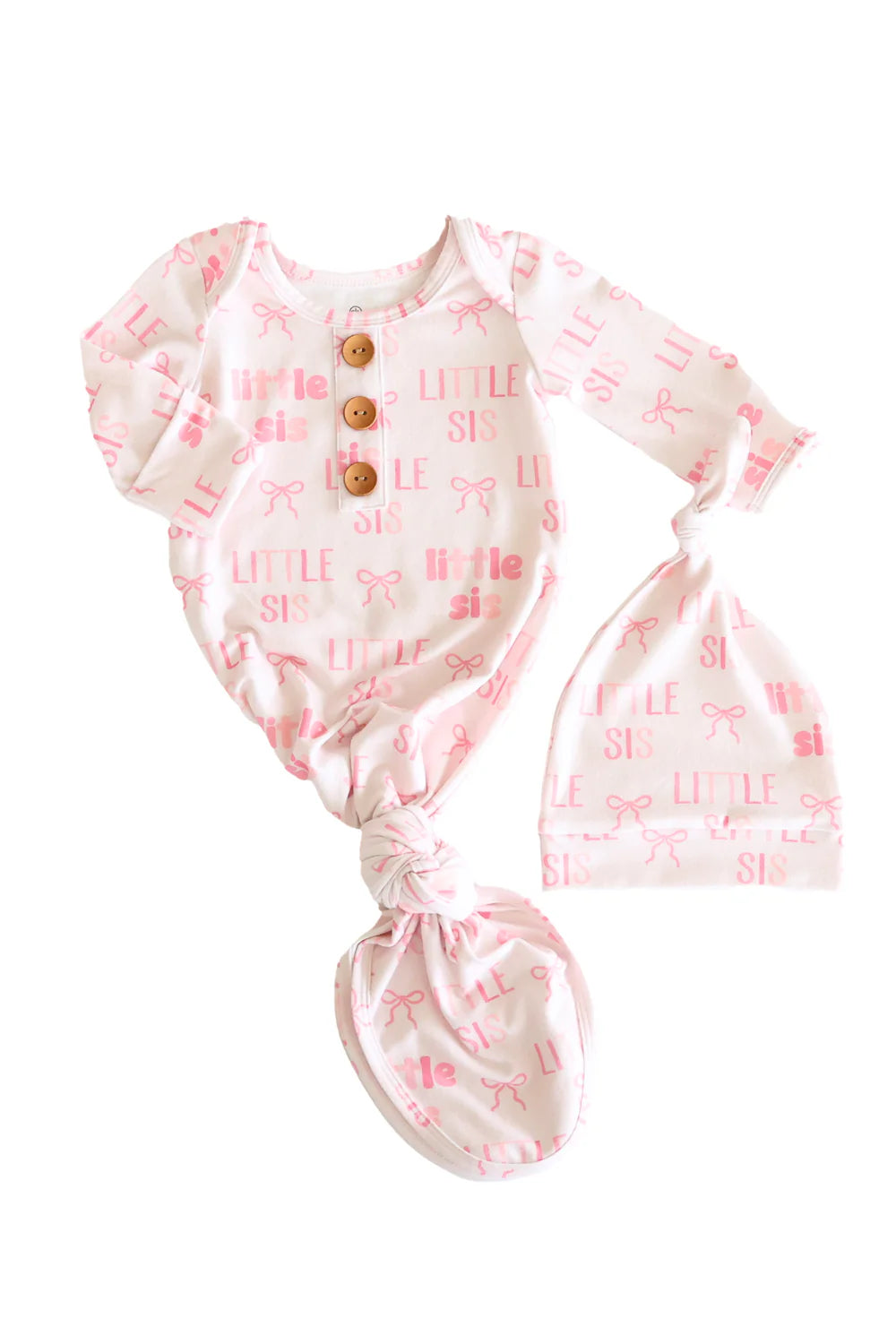 Newborn | Knot Gown & Hat Set