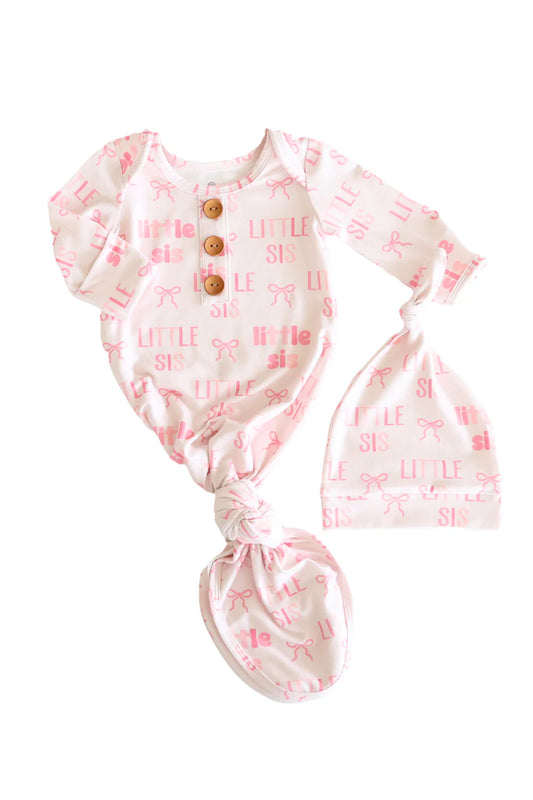 Newborn | Knot Gown & Hat Set