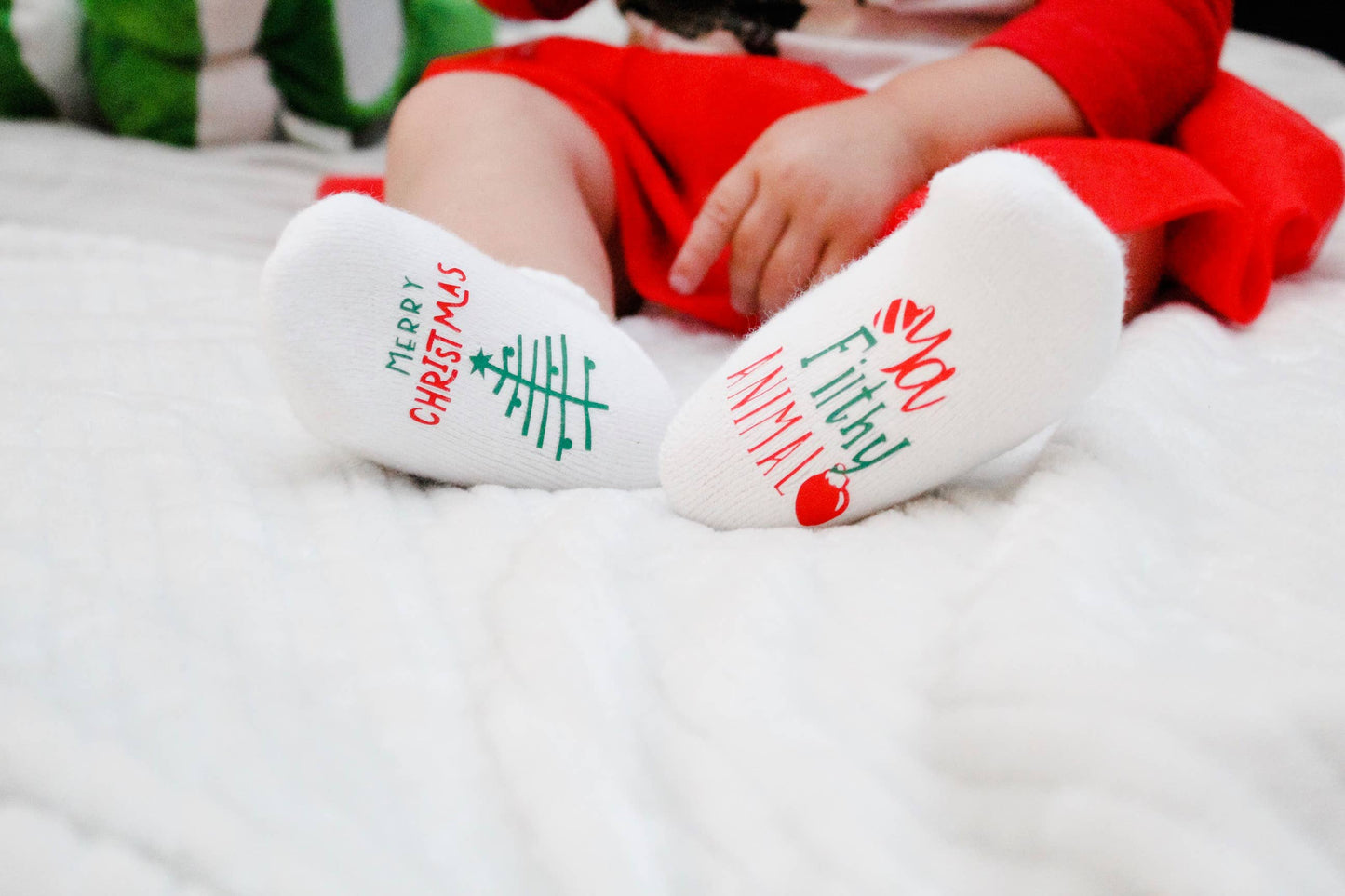 Merry Christmas Ya Filthy Animal  Socks