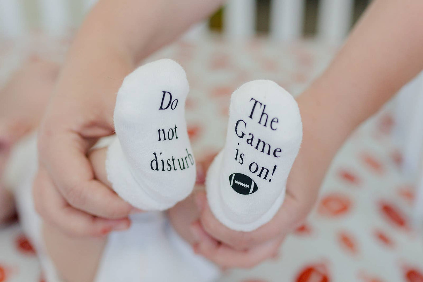 Do Not Disturb The Game is on Football Socks
