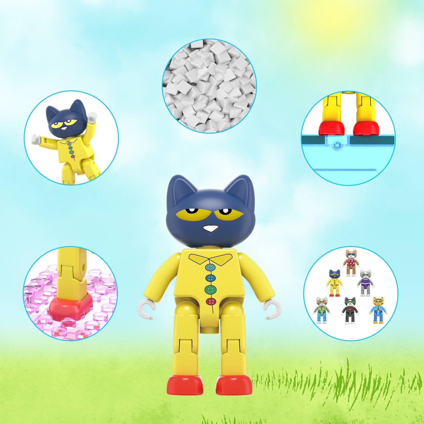 Pete The Cat Magnetic Characters - 6 Pieces
