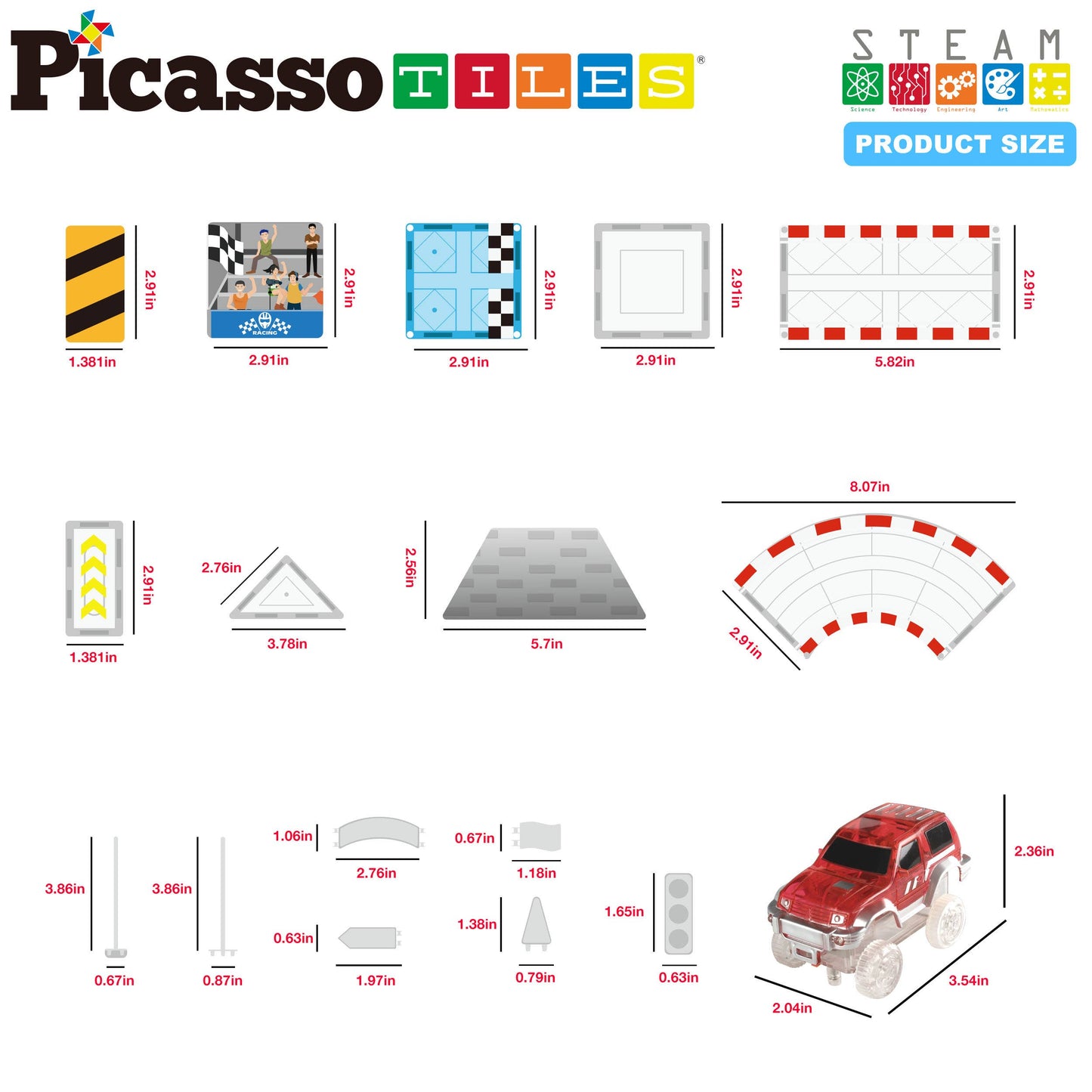 Stadium Race Track with 2 Trucks