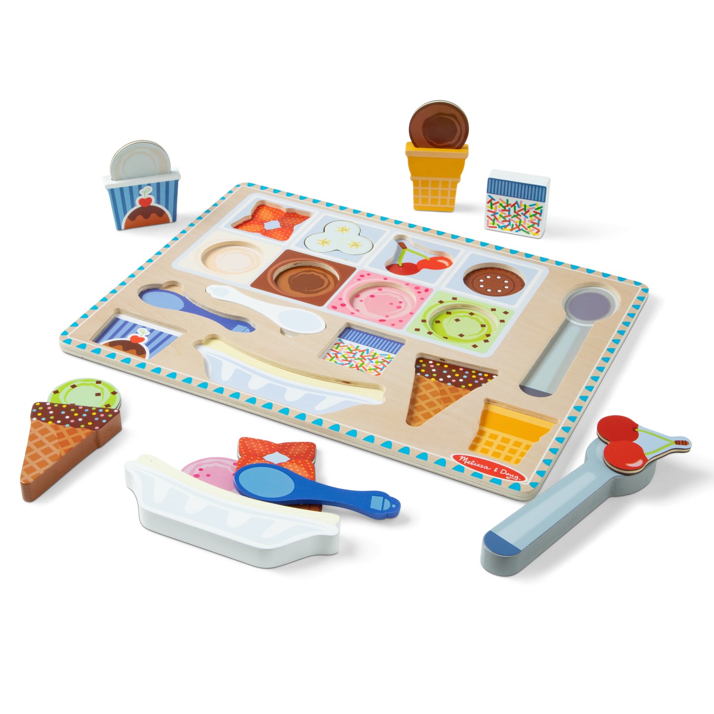 Magnetic Ice Cream Puzzle & Play Set
