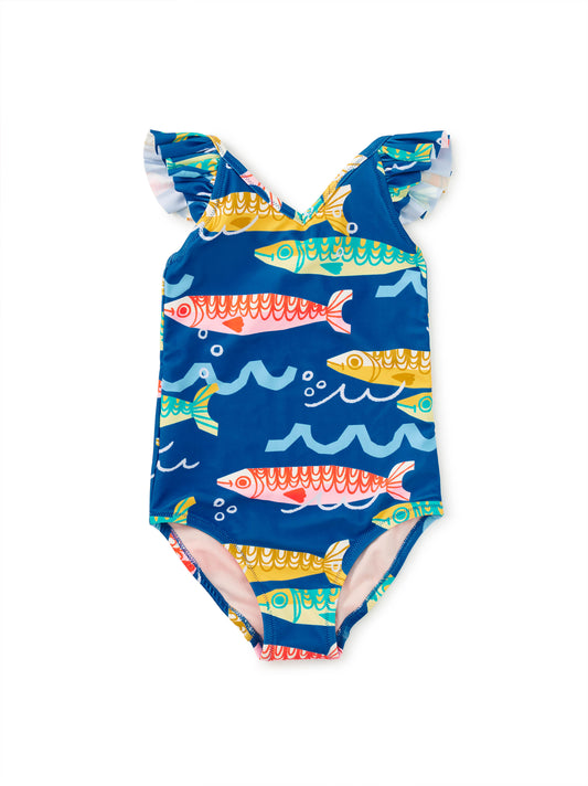 Ruffle One-Piece Swimsuit | Sardinas Del Mar