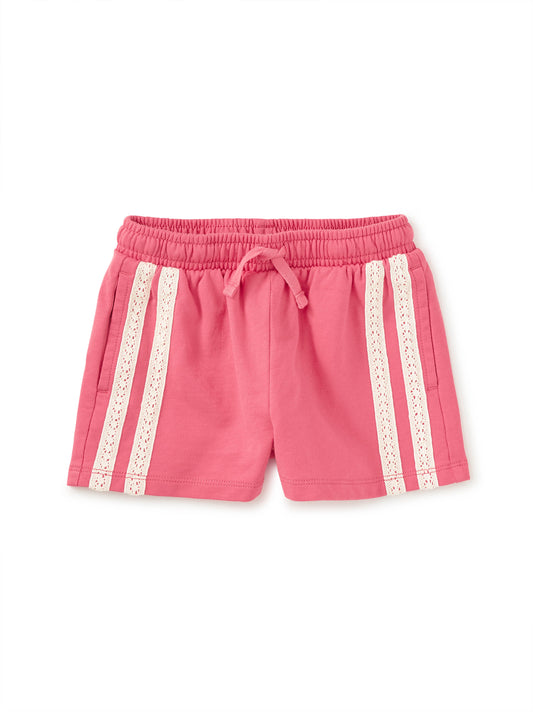 Crochet Sporty Shorts | Desert Rose