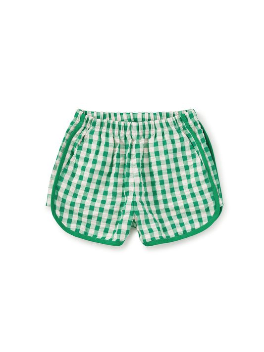 Woven Dolphin Shorts | Garden Party Check