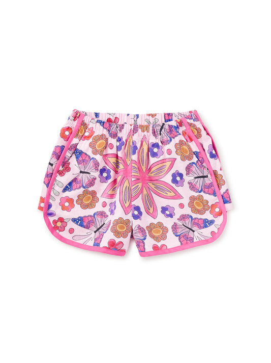 Woven Dolphin Shorts | Butterfly Tile