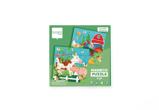 Scratch - Magnetic Puzzle Book FARM