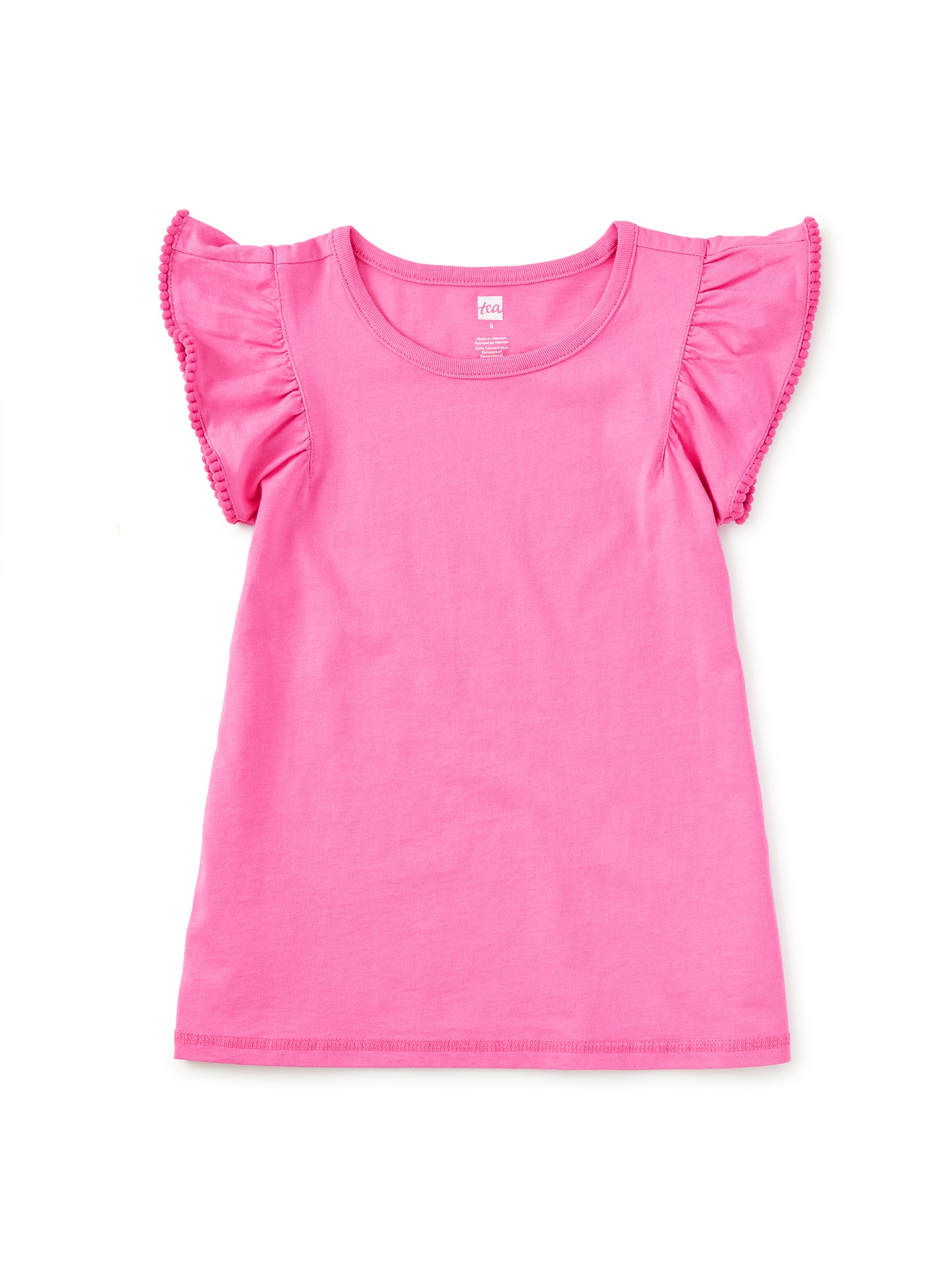 Pom-Pom Flutter Top | Carousel Pink