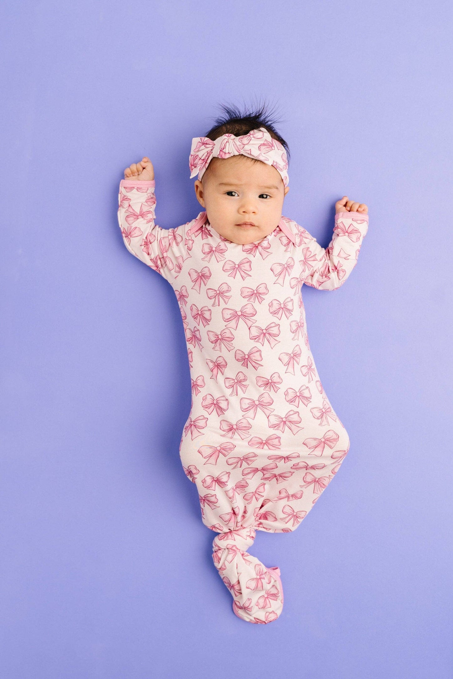 Pretty in Pink Bamboo Sleep Gown Set