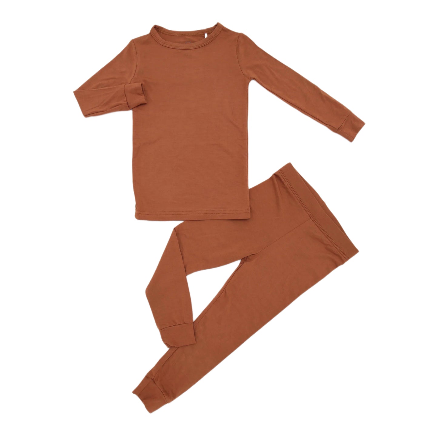 Chestnut Brown Bamboo Toddler PJs