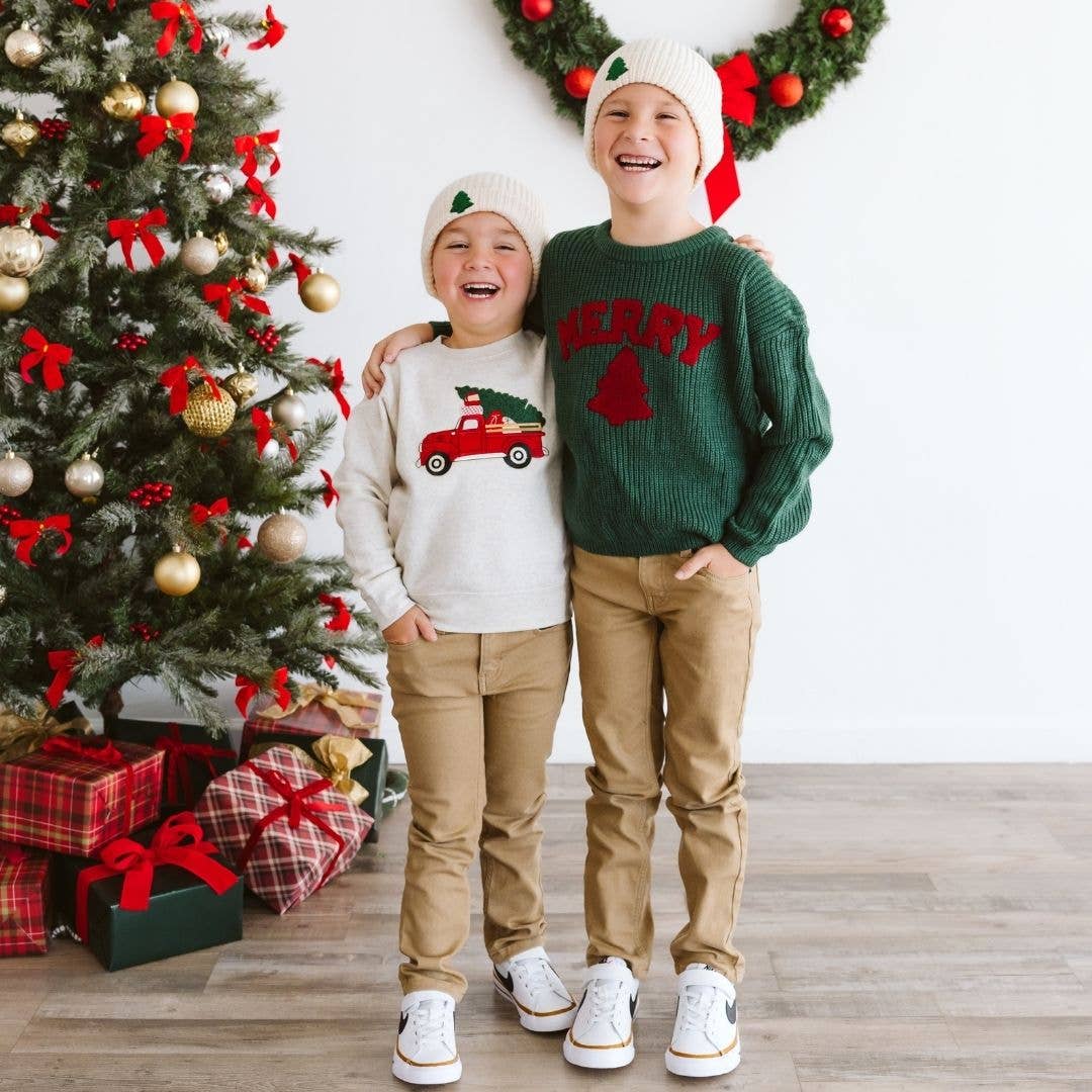 Tree Patch Christmas Beanie | Boys