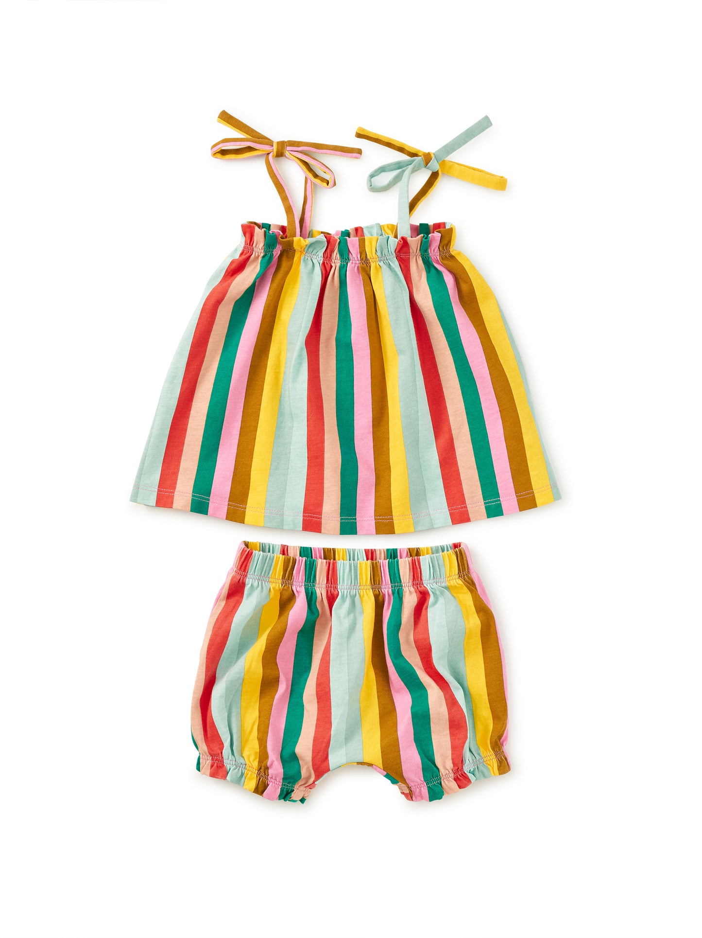 San Sebastian Stripe | Tie Shoulder Baby Set