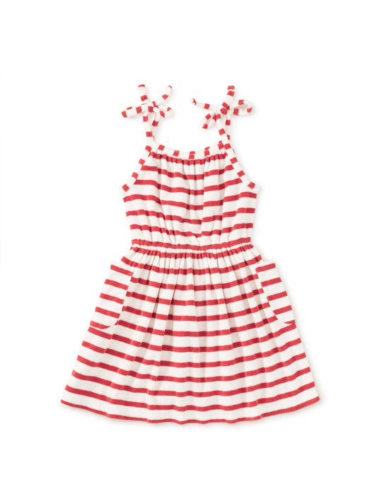 Pomme | Terrycloth Tie Shoulder | Twirl Dress