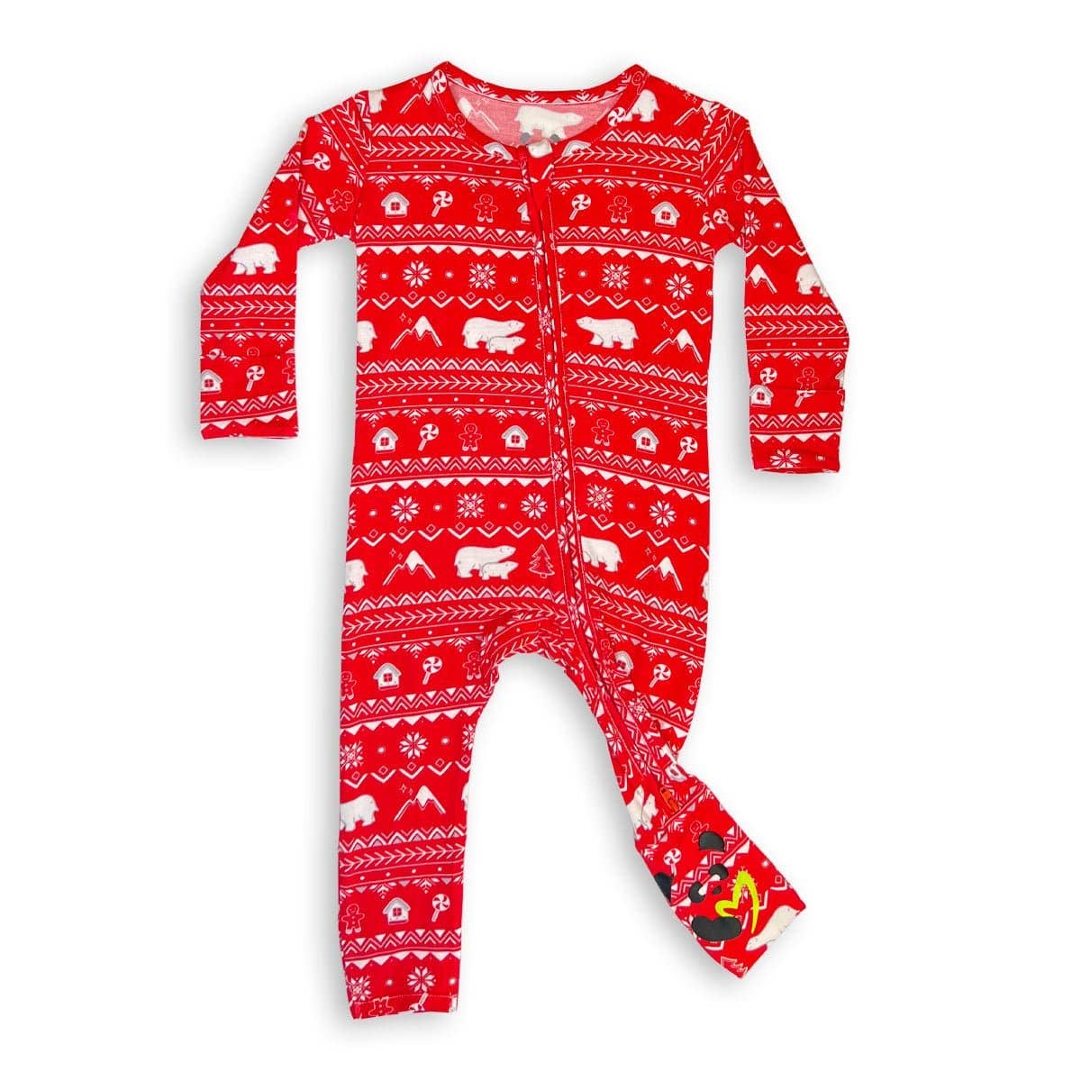 Polar Isle Red Christmas | Bamboo Onesie Pajamas