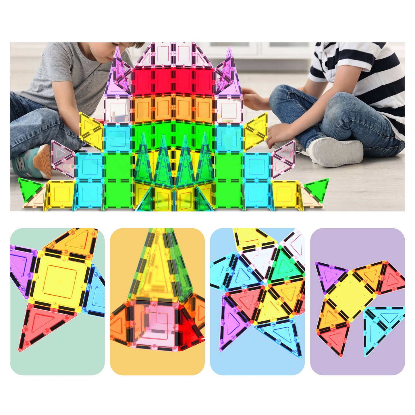 PicassoTiles (101pc) (Magnetic Tile Building) Set