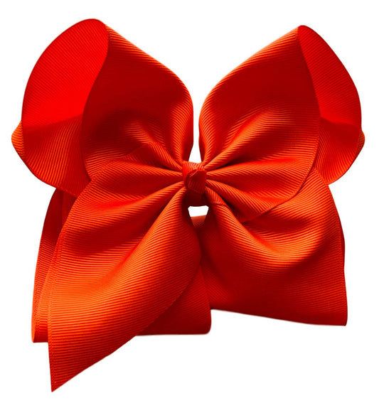 Pumpkin Grosgrain Hair Bow
